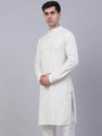 ALMORA Men Embellished Straight Kurta
