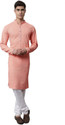 ALMORA Men Embellished Straight Kurta