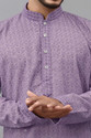ALMORA Men Embellished Straight Kurta