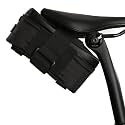 ALMSTHRE Signature XL Bike Saddle Bag - Midnight Black | 1.0L Bike Seat Bag (6.5" x 3" x 3") | Water-Resistant Ripstop, Waterproof Zipper, Internal Phone Sleeve | Under Seat Storage