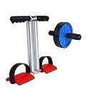 ALN® 4 in 1 Ab Tummy Trimmer with Ab Wheel Roller Combo Core Abdominal Workout Weight Loss Trimmer-Abs Exerciser-Body Toner for Men & Women(Random Color)