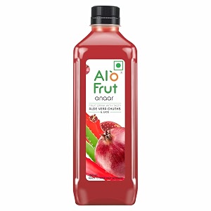 alo frut anaar pomegranate fruit drink with tasty aloevera chunks amp juice goodness of fresh fruits and aloevera  ready-to-serve fruit juice  pomegranate juice -150ml pack of 60