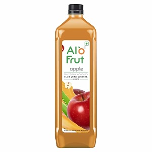 alo frut apple aloevera chunks amp juice 1 ltr pack of 12 - 1 case  fruit juice mai aloevera chunks  healthy hai isme aloevera hai  ready to serve drink