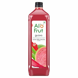 alo frut guava aloevera chunks amp juice 1 ltr pack of 12 - 1 case  fruit juice mai aloevera chunks  healthy hai isme aloevera hai  ready to serve drink