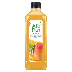 alo frut mango fruit drink with aloe chunks 150 ml pack of 60 - 1 case  fruit juice with chunks  healthy hai isme aloevera hai  ready to serve drink mango juice pack of 60