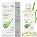AloeCure USDA Organic Aloe Vera Juice Made Within 12 Hrs of Harvest - Pure Aloe Juice Natural Digestive Supplement to Support Digestion, Immune System and Balanced Stomach Acidity, 500ml Bottle