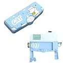 Alokik Enterprise Plastic Cat Theme Multifunctional Space Theme Pencil Box For Kids,Cartoon Pattern Stationery Set With Pop Out Scissors And Pencil Sharpener Magnetic Pencil Box For Girls &amp; Boys,Blue