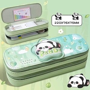 alokik enterprise pencil case double layer cololo 3d cute pencil case aesthetic pencil case for girls large capacity pen pencil pouch multifunctional stationery organizer for school
