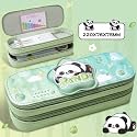Alokik Enterprise Pencil Case Double Layer Cololo 3D Cute Pencil Case Aesthetic Pencil Case for Girls Large Capacity Pen Pencil Pouch Multifunctional Stationery Organizer for School