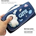 Alokik Enterprise Plastic Cute Astronaut Pencil Pouch For Girls &amp; Boys,Big Pencil Case For Kids,Zipper Pencil Kit Stationary Storage Box For School Children,Stationery Organizer Pen Box-Multicolor