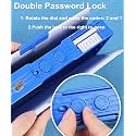 Alokik Enterprise Plastic Multifunctional Space Lock Compass Box for Kids - Pencil Box With Magnetic &amp; Password Lock, Space Theme Return Gift - Multicolor