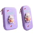 Alokik Enterprise Rabbit Small &amp; Big Cartoon Theme Pencil Case - 3D EVA Pencil Case Pouch, Multipurpose Zipper Pencil Case for Kids, Pen and Pencil Bag for School Kids, Girls, Stationery Storage Box