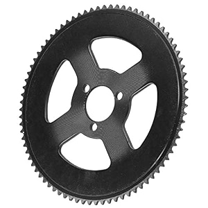 alomejor electric scooter sprocket 25h three holes 80t crankset gear plate steel crankset inner diameter 29mm sprocket for electric scooter black