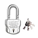 Round Locks 4 Keys Padlock | Double Locking 9 Levers | Lock and Key for Home Door Main Gate Shop Truck Shutter Padlocks | German Technology (4 Keys 4 Locking 62mm Pack 1)