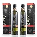 Alonso Coratina Olive Oil Extra Virgin - 643mg/kg High Polyphenol Olive Oil - Ultra Phenolic Drinking EVOO, Gold NYIOOC 2025, Oleocanthal, Chile, Single Source, 2025 Harvest, Family Farm - 500ml(2 Pack)