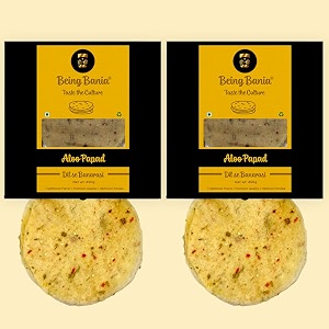 being bania aloo papad100 natural and handmadebanarasi aloo papadpotato papads pack of 2900 gram