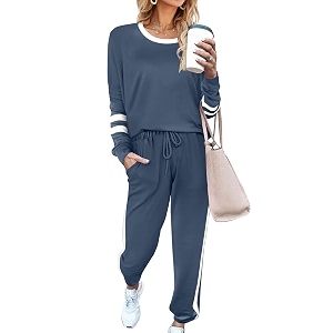aloodor sweatsuit for women 2 piece outfits for womens crewneck sweatshirts pullover