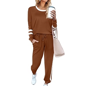 aloodor sweatsuit for women 2 piece outfits for womens crewneck sweatshirts pullover