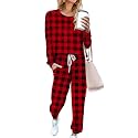 Aloodor Sweatsuit for Women 2 Piece Outfits for Womens Crewneck Sweatshirts Pullover
