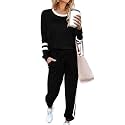 Aloodor Sweatsuit for Women 2 Piece Outfits for Womens Crewneck Sweatshirts Pullover