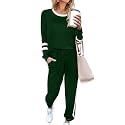 Aloodor Sweatsuit for Women 2 Piece Outfits for Womens Crewneck Sweatshirts Pullover