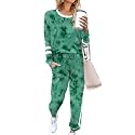 Aloodor Sweatsuit for Women 2 Piece Outfits for Womens Crewneck Sweatshirts Pullover
