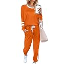 Aloodor Sweatsuit for Women 2 Piece Outfits for Womens Crewneck Sweatshirts Pullover