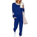 Aloodor Sweatsuit for Women 2 Piece Outfits for Womens Crewneck Sweatshirts Pullover