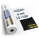ALORAIR 6 mil Crawl Space Vapor Barrier 12' x 100' Plastic Sheeting
