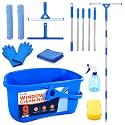 ALOTIKI 9Pcs Window Cleaning Kit with 3 Gal Cleaning Bucket & 81" Squeegee