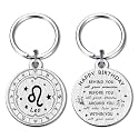 Alotozo Zodiac Keychain - 12 Constellations Birthday Gifts for Men Women - Virgo Libra Scorpio Sagittarius Bday Keyring