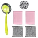 ALOUD CREATIONS Active Mesh Scrubber Pad | Foam Sponge | Scratch Proof Scrubber with Stain Splitter Net | Pack of 12