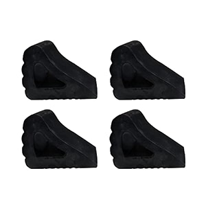 alp heavy duty wheel chock wheel stopper movable solid epdm rubber for prevents vehicles from rolling during maintenance or storage rubber wheel chock standard wheel chock- 4