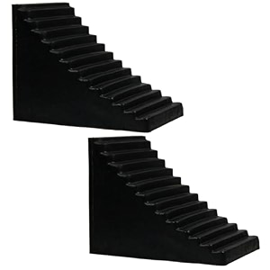 alp heavy duty wheel chock wheel stopper movable solid epdm rubber for prevents vehicles from rolling during maintenance or storage rubber wheel chock wheel chock small- 1
