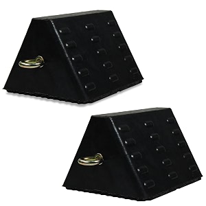 alp heavy duty wheel chock wheel stopper movable solid epdm rubber for prevents vehicles from rolling during maintenance or storage rubber wheel chock wheel chock 6x9x8 p-2