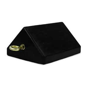 alp heavy-duty rubber wheel chock 10x8x5 inch  solid wheel stopper for cars trucks amp trailers  prevents vehicle rolling during parking maintenance amp storage  non-slip durable amp movable p-1