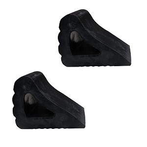 alp heavy duty wheel chock wheel stopper movable solid epdm rubber for prevents vehicles from rolling during maintenance or storage rubber wheel chock standard wheel chock- 2