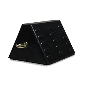 alp heavy duty wheel chock wheel stopper movable solid epdm rubber for prevents vehicles from rolling during maintenance or storage rubber wheel chock wheel chock 6x9x8 p-1