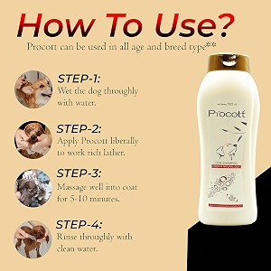 alp intas procott shampoo amp conditioner 500ml regular bathing shampoo for dogs amp cats pack of -2 new packing of procott 500ml