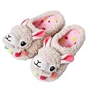 Alpaca Slippers for Women and Teen Girls, Cozy Llama House Shoes