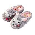 Alpaca Slippers for Women and Teen Girls, Cozy Llama House Shoes