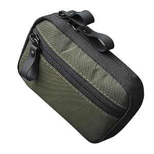 alpaka hub pouch pro edc organizer - small tool pouch for electronics cables with ykk zipper daily use and travel - axogrid 300d weatherproof uv resistant fabric olive green