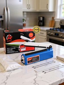 alpas poly sealing machine for plastic pouch  food bag ideal all packaging hand held heat sealer