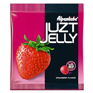 Alpenliebe Juzt Jelly Strawberry Flavour Pouch 380