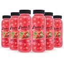 ALPHA 8 Fruit Juice Infused with Nata de Coco - Juice High Fiber Real Natural Taste (Strawberry 6)