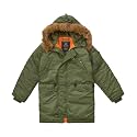 Alpha Industries Boys' N-3B Parka (2T, Sage)