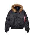 Alpha Industries Men's N-2B Short Waist Parka (XL, Black)