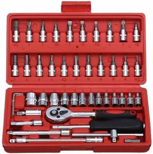 alpha trader 46 in 1 pcs tool kit  screwdriver and socket set hand tool kit hand tool kit