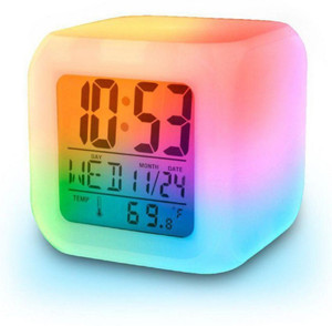 alphanot digital colour changing clock