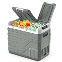 Alpicool 12 Volt Car Refrigerator Portable Refrigerator for Car 12V Refrigerator Dual Zone 41 Quarts Portable Fridge for Car (-4℉~68℉) 12V/24V Electric Car Cooler for Vehicle Camping RV Refrigerator